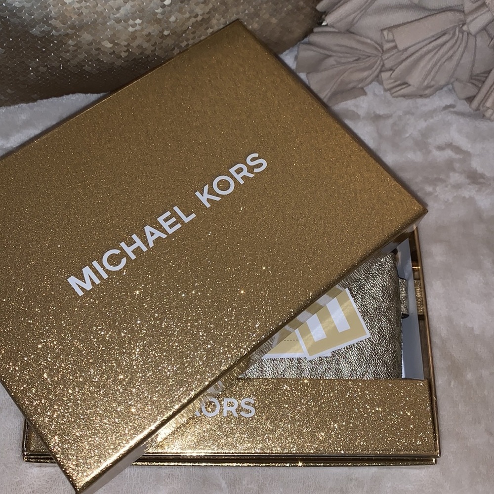 Michael Kors Women's Cambodia Logo Belt Bag Metallic Gold - Picture 5 of 6